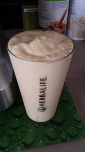 Shake Recipe - Pineapple, Cantalope, Soy Milk with loads of Ice