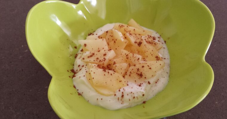 Yogurt with warm Apple & Cinnamon
